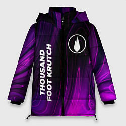 Куртка зимняя женская Thousand Foot Krutch violet plasma, цвет: 3D-черный