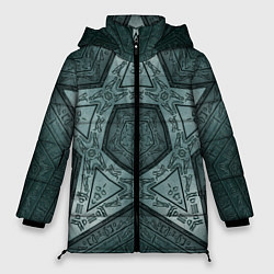 Куртка зимняя женская Звёздочный древний набор сигилов, цвет: 3D-черный