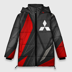Куртка зимняя женская Mitsubishi sports racing, цвет: 3D-черный