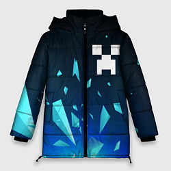 Женская зимняя куртка Minecraft взрыв частиц