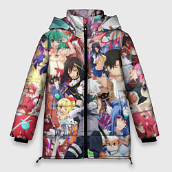 Куртка зимняя женская Все персонажи аниме - первый сборник, цвет: 3D-светло-серый