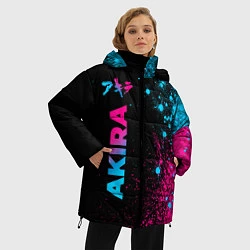 Куртка зимняя женская Akira - neon gradient: по-вертикали, цвет: 3D-черный — фото 2