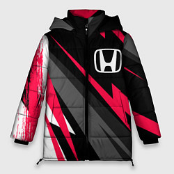Куртка зимняя женская Honda fast lines, цвет: 3D-черный