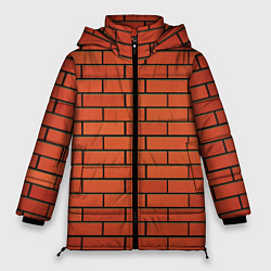 Женская зимняя куртка Кирпичная стена
