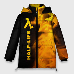 Женская зимняя куртка Half-Life - gold gradient: по-вертикали