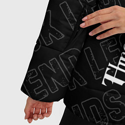 Куртка зимняя женская Three Days Grace rock legends: по-вертикали, цвет: 3D-черный — фото 2