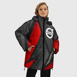 Куртка зимняя женская Volvo sports racing, цвет: 3D-черный — фото 2