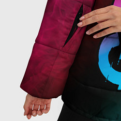 Куртка зимняя женская GTA - neon gradient: по-вертикали, цвет: 3D-черный — фото 2