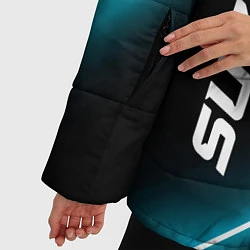 Куртка зимняя женская Suzuki неоновые лампы, цвет: 3D-черный — фото 2