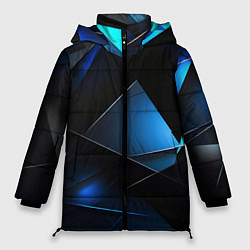 Куртка зимняя женская Blue black texture, цвет: 3D-красный