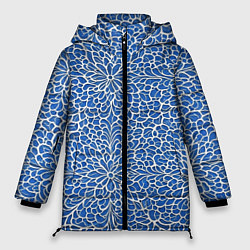 Куртка зимняя женская Ажурные узоры, цвет: 3D-светло-серый