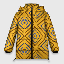 Куртка зимняя женская Золотистый паттерн, цвет: 3D-светло-серый