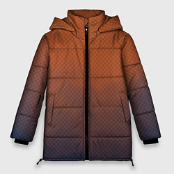 Женская зимняя куртка Оранжево-синий дым - Хуф и Ся