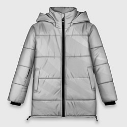 Женская зимняя куртка Светлый серый плавные полосы