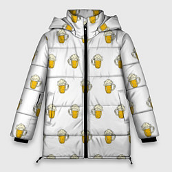 Женская зимняя куртка Кружки с пивом