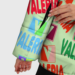 Куртка зимняя женская Валерия - разноцветный текст, цвет: 3D-светло-серый — фото 2