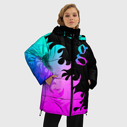 Куртка зимняя женская Garbage неоновый огонь, цвет: 3D-черный — фото 2