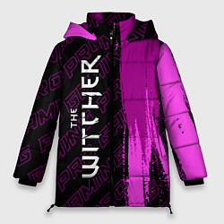 Куртка зимняя женская The Witcher pro gaming: по-вертикали, цвет: 3D-черный