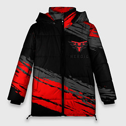 Куртка зимняя женская Heroic black, цвет: 3D-красный