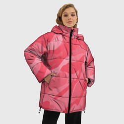 Куртка зимняя женская Pink military, цвет: 3D-светло-серый — фото 2