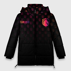 Куртка зимняя женская Team Liquid pattern, цвет: 3D-черный