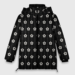 Женская зимняя куртка Японский узор цветов