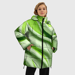 Куртка зимняя женская Объемные складки, цвет: 3D-светло-серый — фото 2