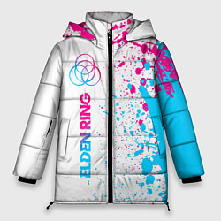 Женская зимняя куртка Elden Ring neon gradient style: по-вертикали