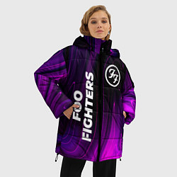 Куртка зимняя женская Foo Fighters violet plasma, цвет: 3D-черный — фото 2