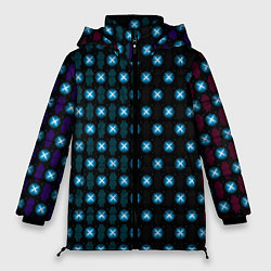 Куртка зимняя женская Неоновый стиль, цвет: 3D-черный