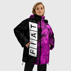 Куртка зимняя женская Fiat pro racing: по-вертикали, цвет: 3D-черный — фото 2