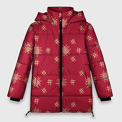 Женская зимняя куртка Красный стиль
