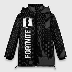 Женская зимняя куртка Fortnite glitch на темном фоне: по-вертикали