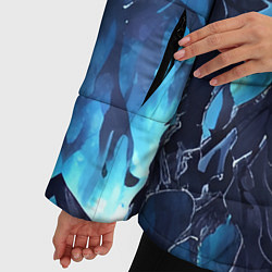 Куртка зимняя женская Голубой разлом, цвет: 3D-светло-серый — фото 2