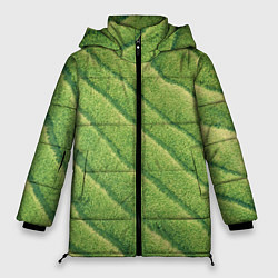 Куртка зимняя женская Травяной паттерн, цвет: 3D-черный
