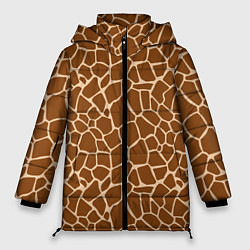 Женская зимняя куртка Пятнистая шкура жирафа