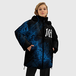 Куртка зимняя женская Maneskin звуковая волна, цвет: 3D-черный — фото 2