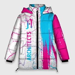 Куртка зимняя женская Architects neon gradient style: по-вертикали, цвет: 3D-черный