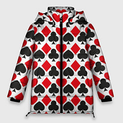 Женская зимняя куртка Масти карточные - символика