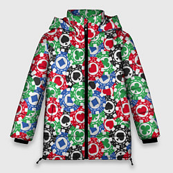 Женская зимняя куртка Фишки, Ставки, Покер