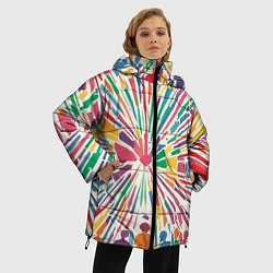 Куртка зимняя женская Цветные будни, цвет: 3D-черный — фото 2
