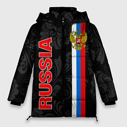 Куртка зимняя женская Russia black style, цвет: 3D-черный