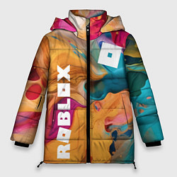 Куртка зимняя женская Roblox Logo Color, цвет: 3D-светло-серый