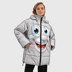 Куртка зимняя женская Милая улыбка, цвет: 3D-светло-серый — фото 2