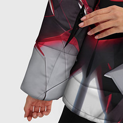 Куртка зимняя женская Кибернетические рёбра, цвет: 3D-черный — фото 2