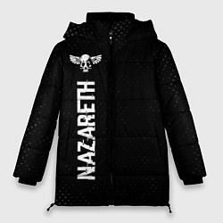 Женская зимняя куртка Nazareth glitch на темном фоне: по-вертикали