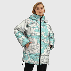 Куртка зимняя женская Fly clouds, цвет: 3D-светло-серый — фото 2