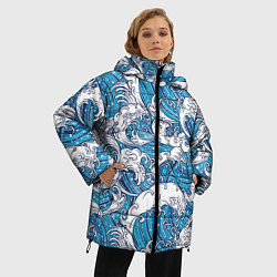 Куртка зимняя женская Sea waves, цвет: 3D-светло-серый — фото 2