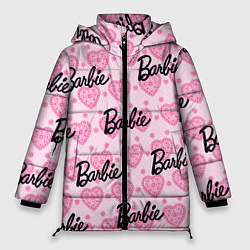 Женская зимняя куртка Логотип Барби и розовое кружево