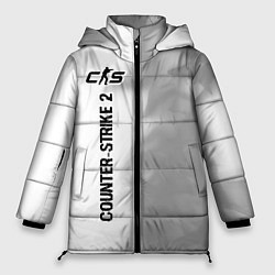 Женская зимняя куртка Counter-Strike 2 glitch на светлом фоне: по-вертик